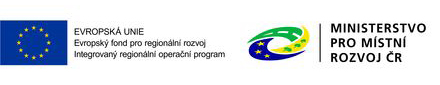 Logo EU fondu pro regionální rozvoj a Logo Ministerstva pro místní rozvoj